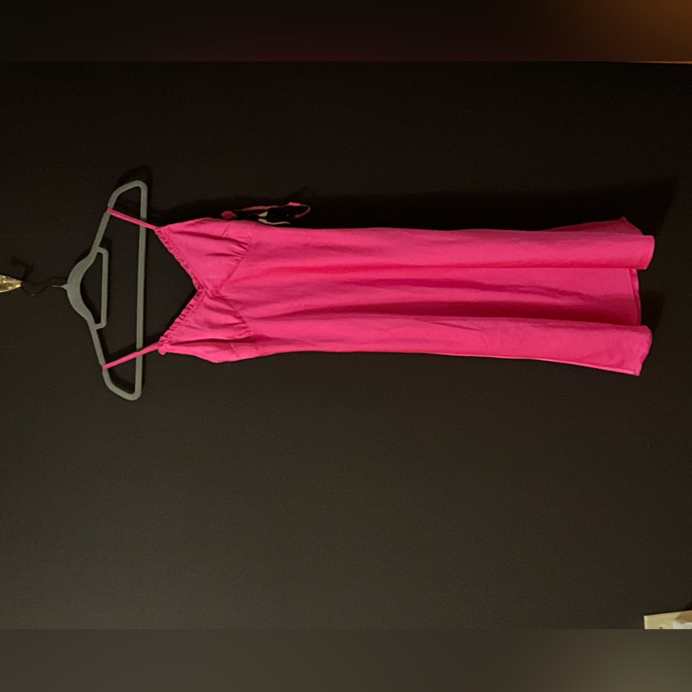 Pink slip dress